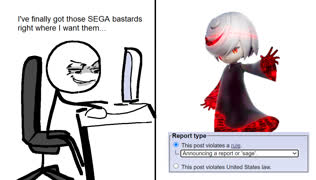 Sega comic (/v/ 4chan comic sega pun)