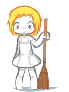 Le lucy1 (lucy 4chan cute girl sketchbook broom maid)