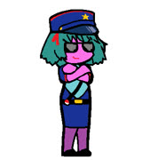 Yunoit cop (cute bury_pink yuno cop police ms_paint 4chan girl)