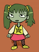 Kwiaiwa (green_hair green_skin)