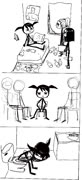 Stick comic (girl loli comic beer toilet)