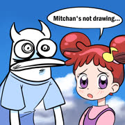 Mitchan not drawing (mitchan doremi_harukaze ojamajo_doremi)