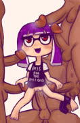 Squidtime1 (inkling splatoon penis multiple_penises sex pussy steam feet)