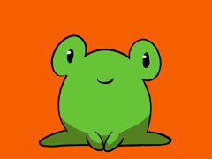 Bouncy froggy (animated frog)