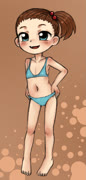 Blukini (bikini feet girl)